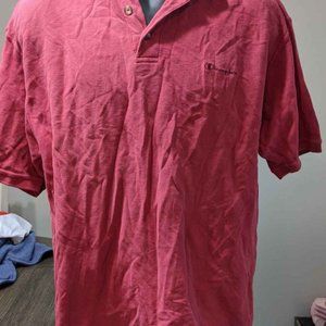 Vintage Champion Large Red Polo